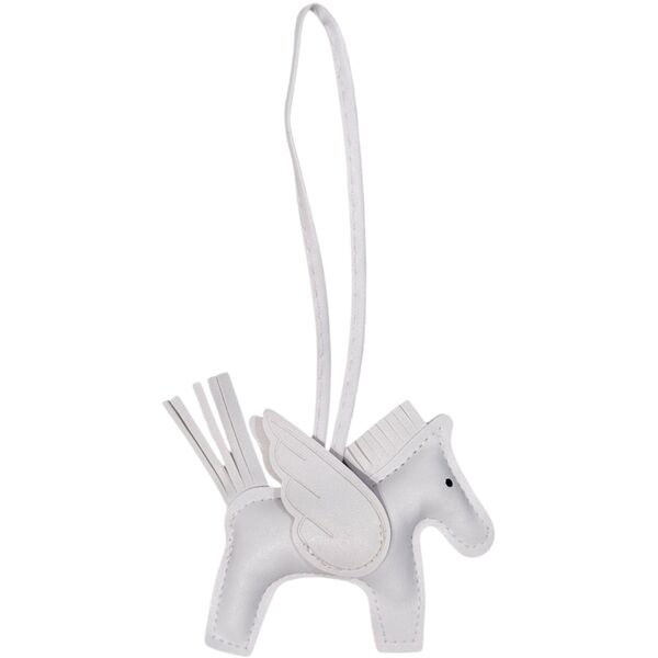 Pony bag charm, white