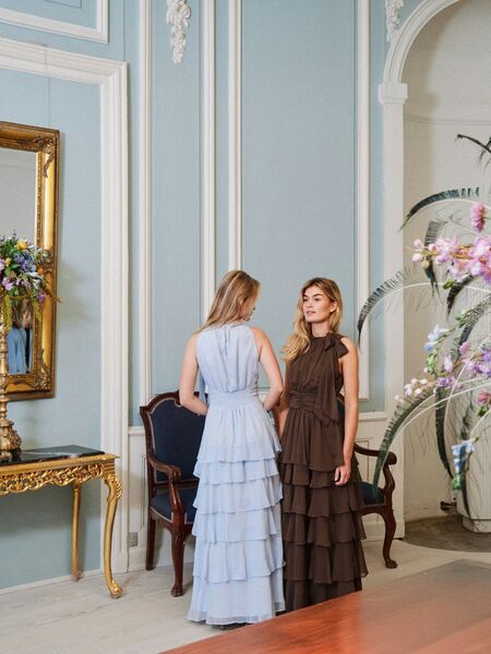 Marli solid dress, light blue