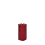 Led pillar candle 15cm, carmine red