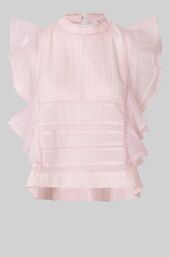 Kristel Frill Top, Crystal Pink