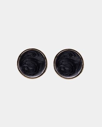 Ava pearls earrings, pearl black