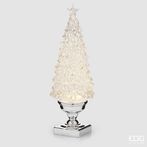 Frosted tree with led 41cm, silver
