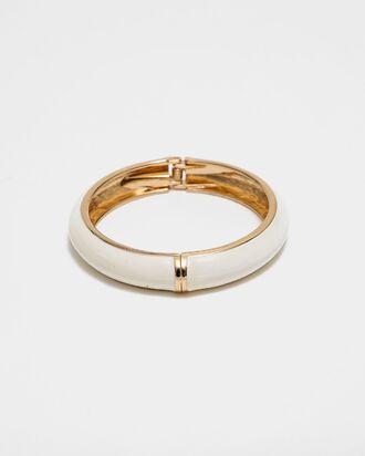 Adele bracelet, off white with gold