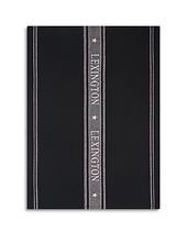 Icons cotton jacquard star kitchen towel, black/white