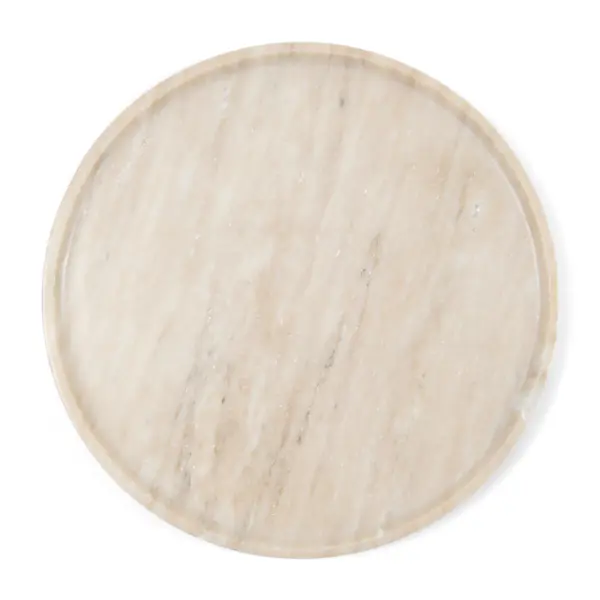Ribani marble candle platter dia 30