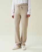 Jenna jersey pants, light brown melange