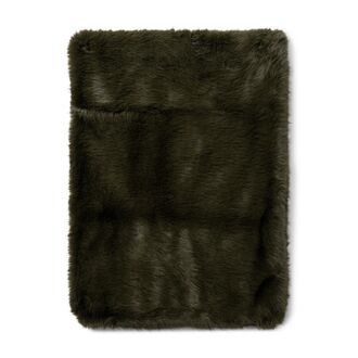 Bromont faux fur throw 180x130