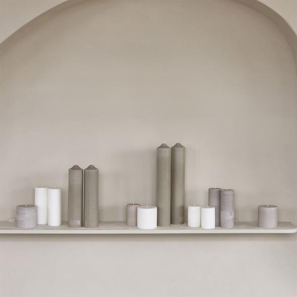 Pillar candle eco 10x10, off-white