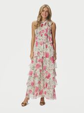 Marli big flower dress, creme