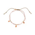 Honor carnelian gold bracelet