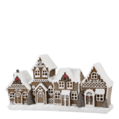 Noël gingerbread house with led, mocca