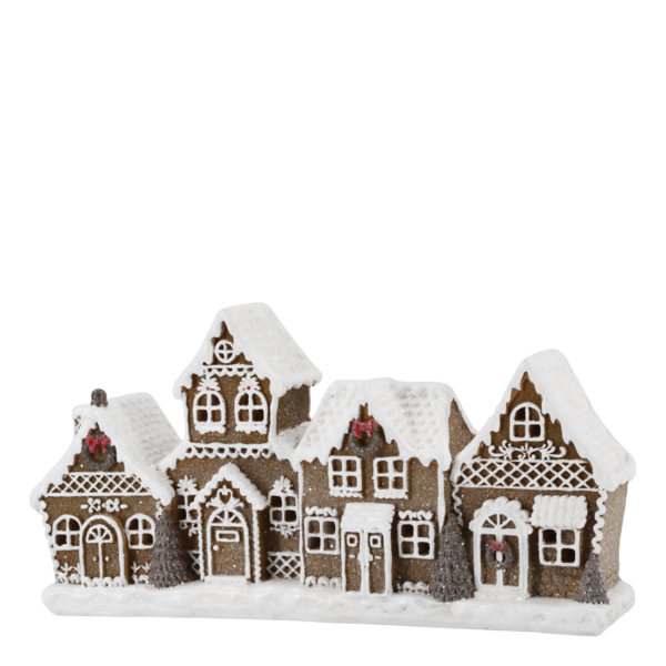 Noël gingerbread house with led, mocca