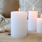 Macon pillar candle 15x10, white
