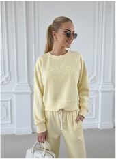 Viscose Sweatsuit Prosecco Mood, Yellow