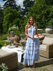 Marli solid dress, light blue