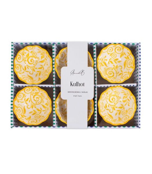 Kulhosetti 6kpl, keltainen