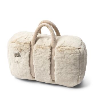 RM handbag faux fur box pillow