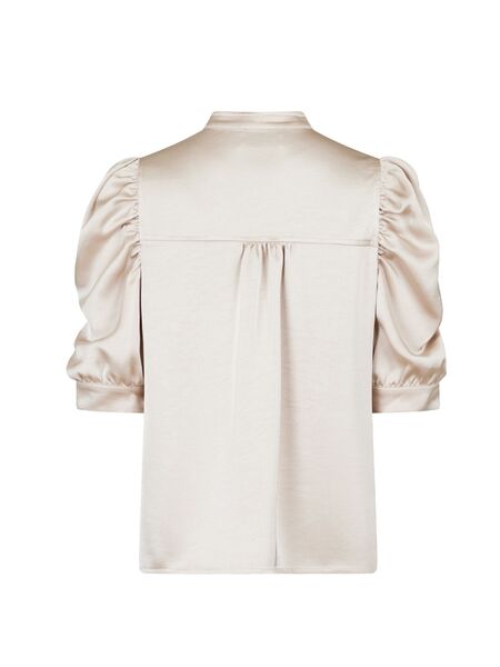 Roella heavy sateen blouse, champagne