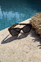 Sunglasses, leoprint black