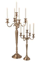 Candle holder aluminium 98cm, rose gold