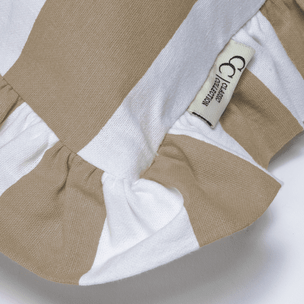 Ruffle stripes 50x50, beige