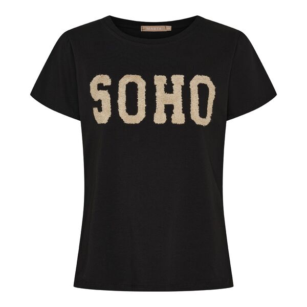 Herdis tee, black/beige