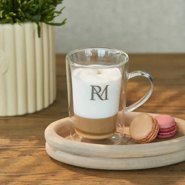 RM double wall monogram glass