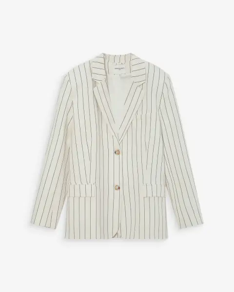 Velvet blazer, white