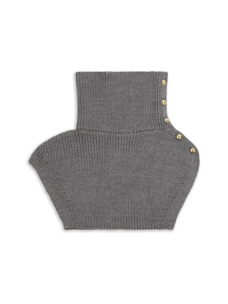 Wendy collar scarf, grey melange
