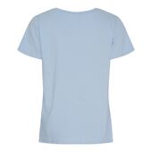 Herdis tee, celeste light/beige