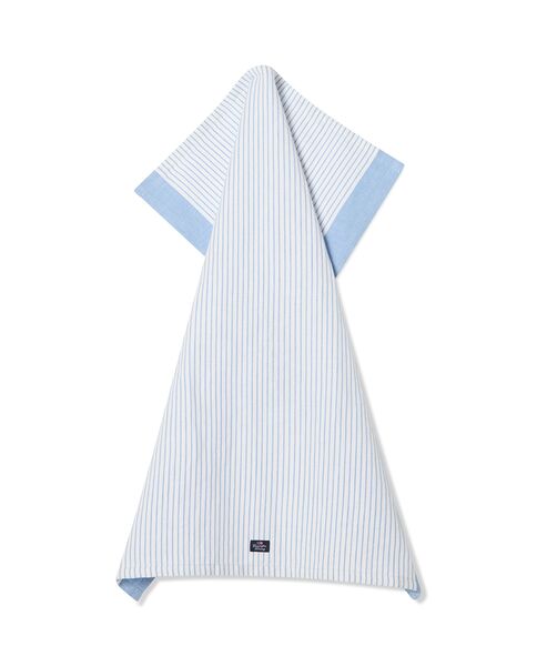 Striped Linen/Cotton Kitchen Towel, Blue/White