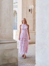 Marli big dot dress, light pink