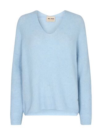 Thora v-neck knit, skyway