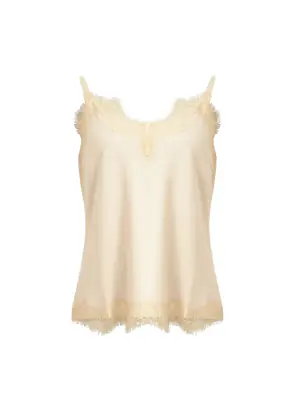 Rosie lace top, nude