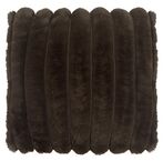 Striped wave cushion 45x45, brown