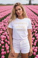 Champagne t-shirt, white