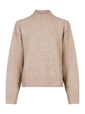 Paulina knit blouse, sand melange