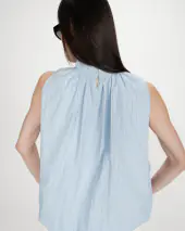 Vanya top, bleuet