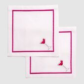 Cocktail napkin set, Cosmopolitan