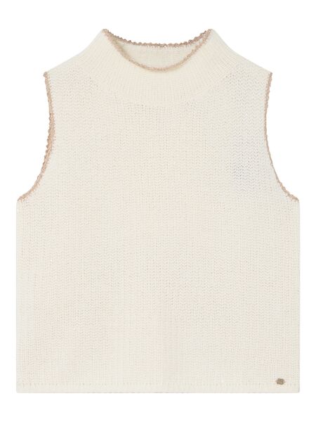 Kanita knit vest, off white