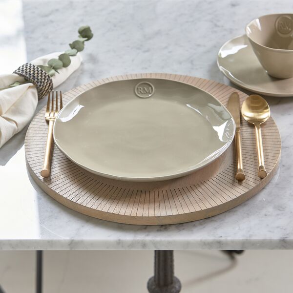 Portofino dinner plate, flax