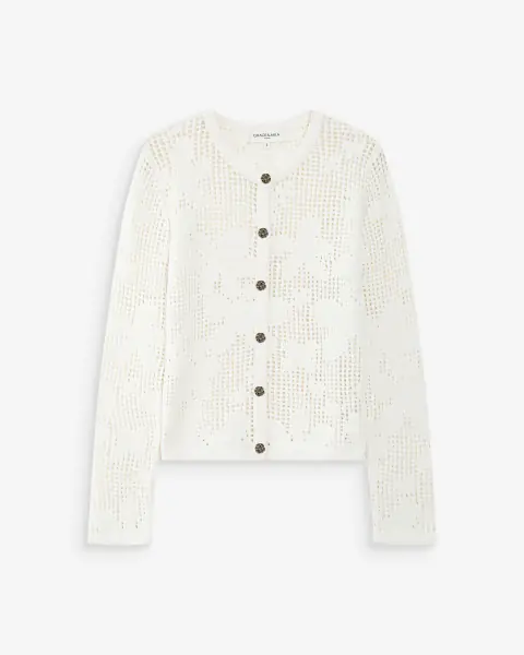Velasquez cardigan, ecru