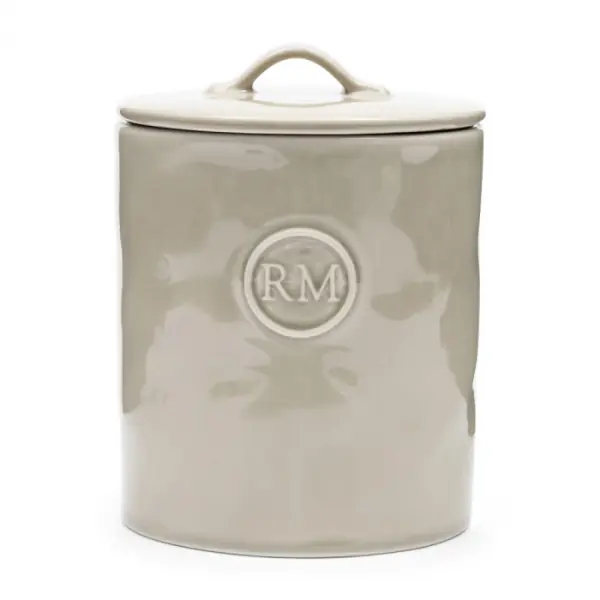 Portofino storage jar M, flax