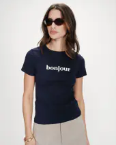 Vigee t-shirt, marine