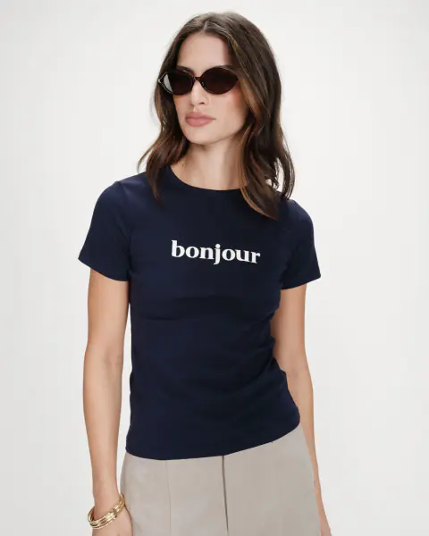 Vigee t-shirt, marine