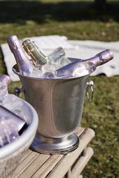 Sigrid wine cooler, silver brass