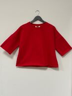Leah sweater, poppy red