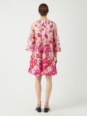 Flowering dress, fuchsia purple