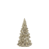 Christmas tree with glitter 20cm, champagne