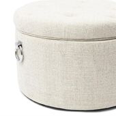 Park avenue footstool, antique white